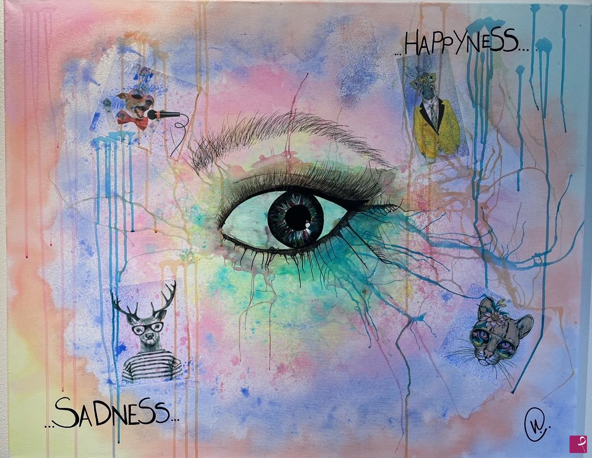 quadri in vendita online - HAPPINESS OR SADNESS