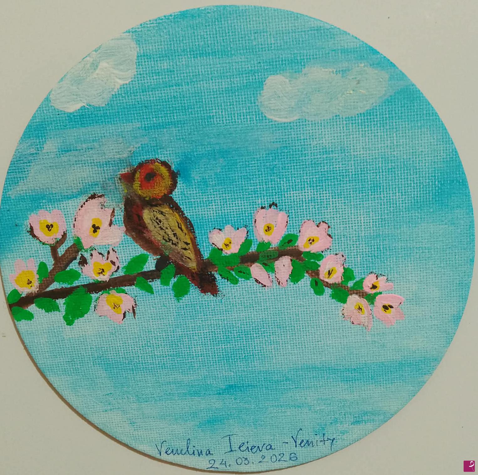 quadri in vendita online - Happy bird