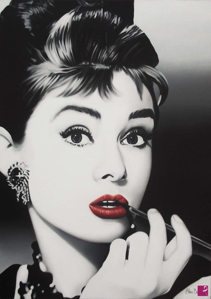 quadri in vendita online - Haudrey Hepburn
