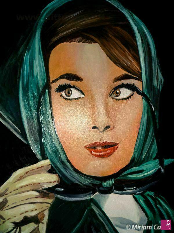 quadri in vendita online - Haudrey Hepburn