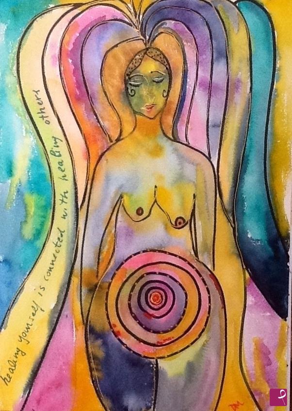 quadri in vendita online - Healing yourself is connected With healing others 