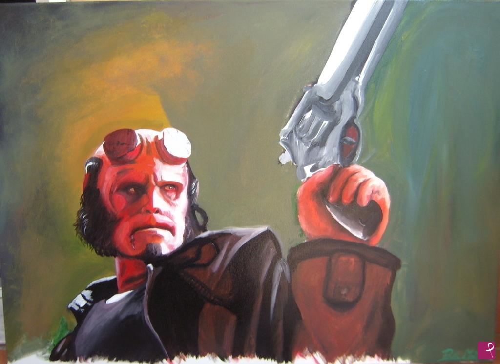 quadri in vendita online - Hellboy