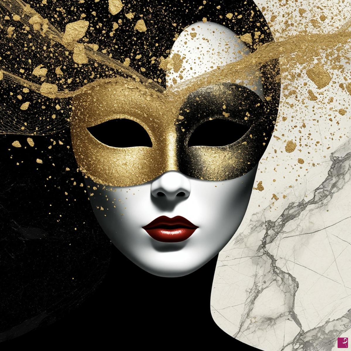quadri in vendita online - Her Venetian mask3