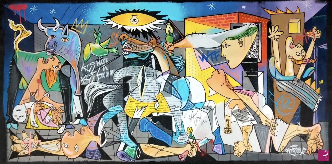 quadri in vendita online - Hipo X Pablo Picasso - Guernica 