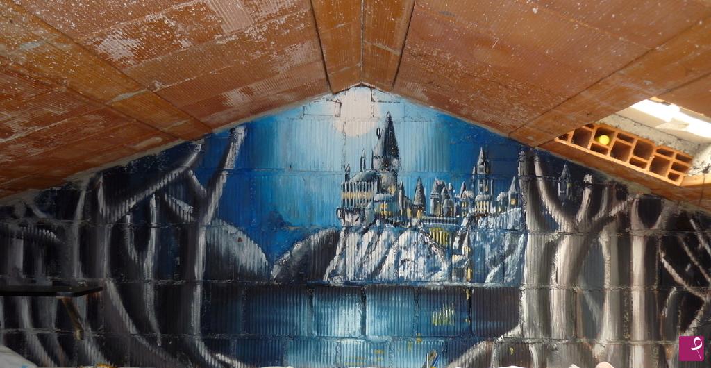 quadri in vendita online - Hogwarts (murale)