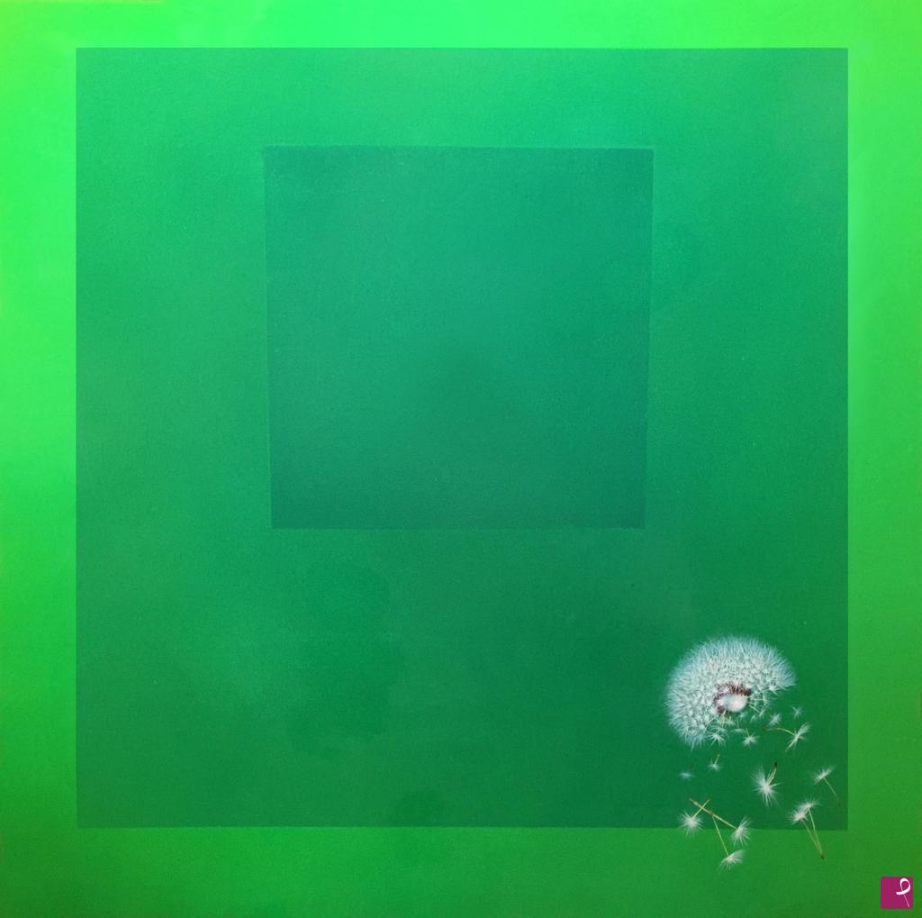 quadri in vendita online - Hommage au carré. Parfum vert