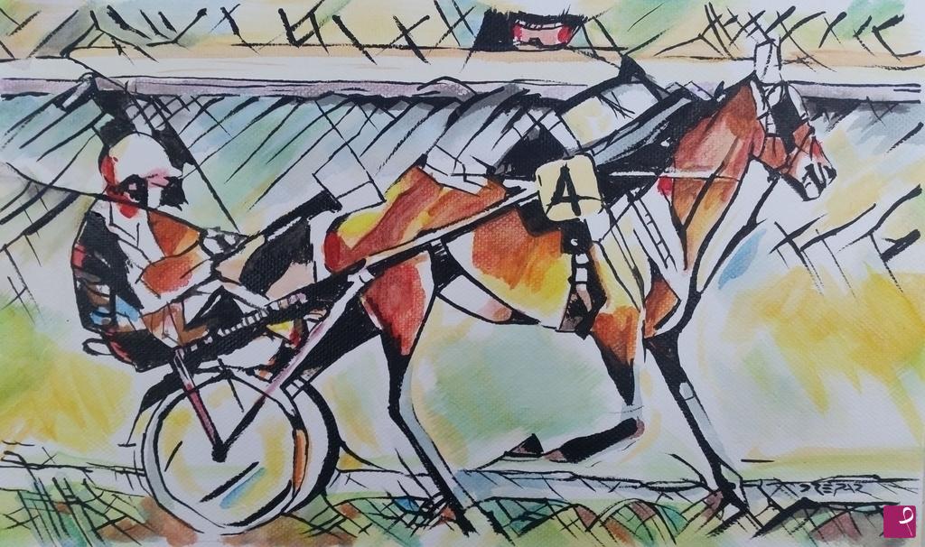 quadri in vendita online - Horse racing