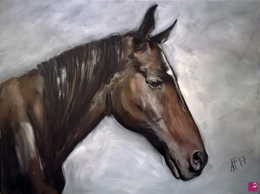 quadri in vendita online - Horse with gentle eyes
