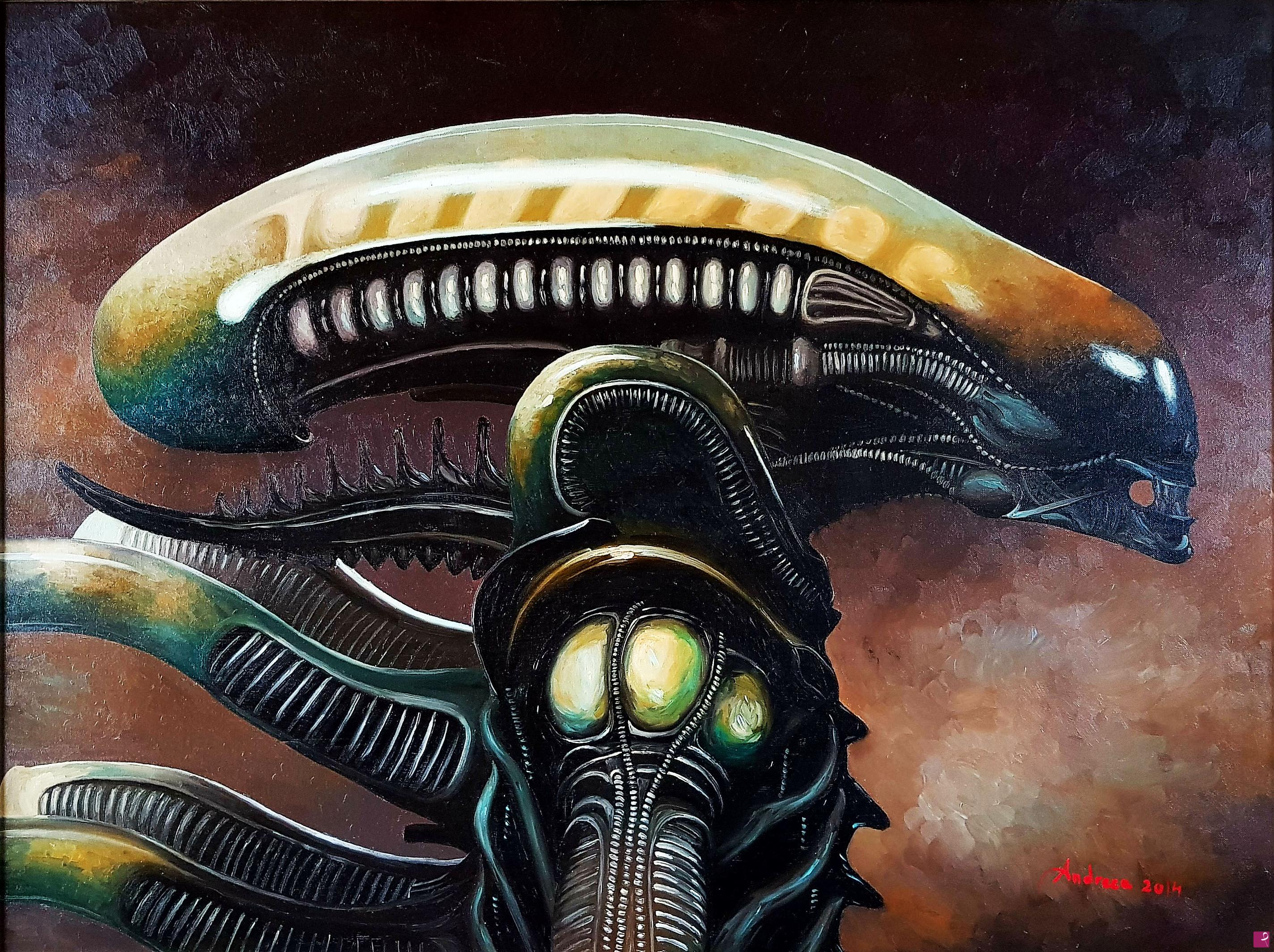 quadri in vendita online - HR Giger's Alien