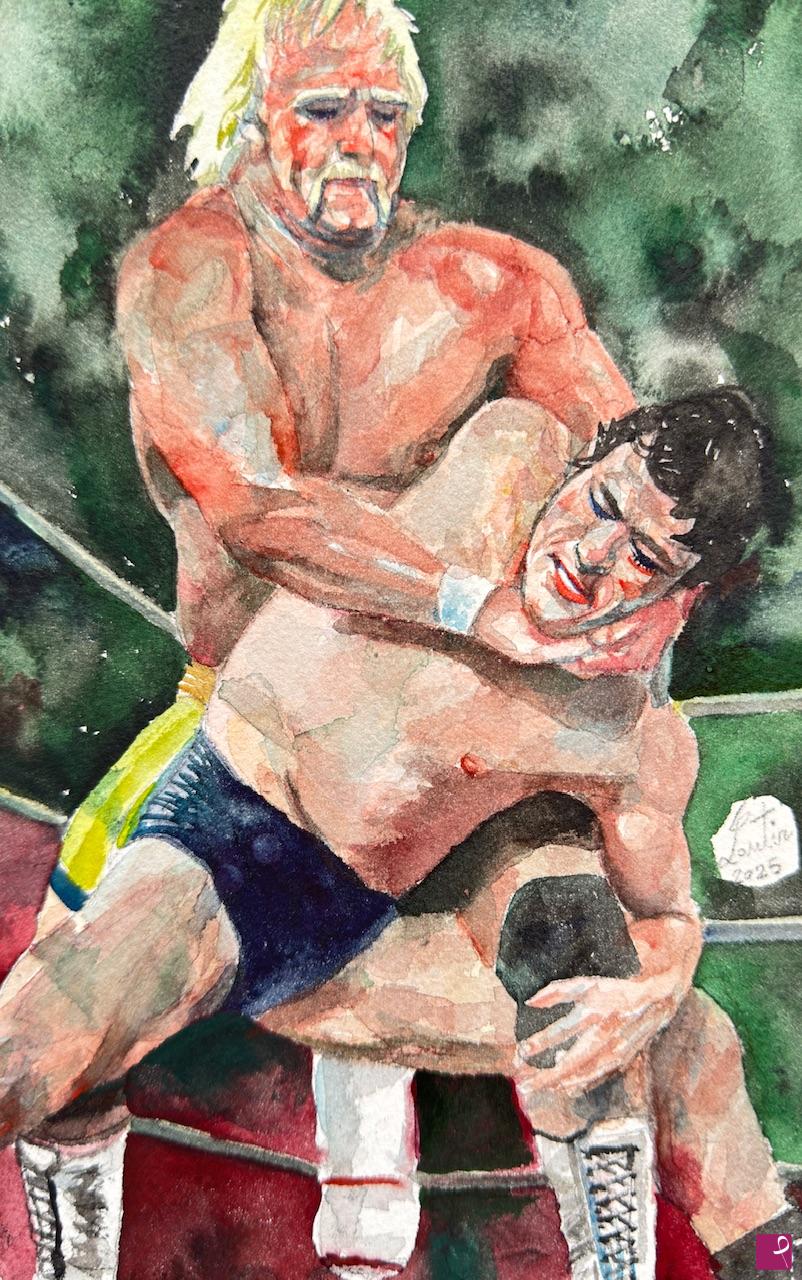 quadri in vendita online - HULK HOGAN VS. ANTONIO INOKI