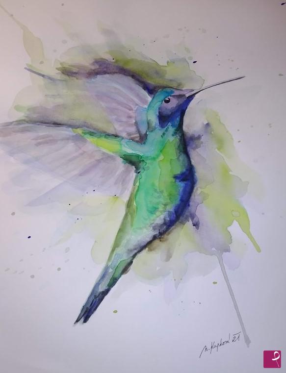 quadri in vendita online - Hummingbird