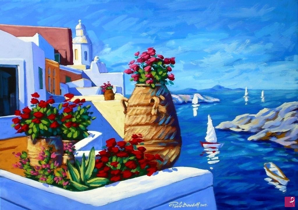 quadri in vendita online - I colori del mediterraneo