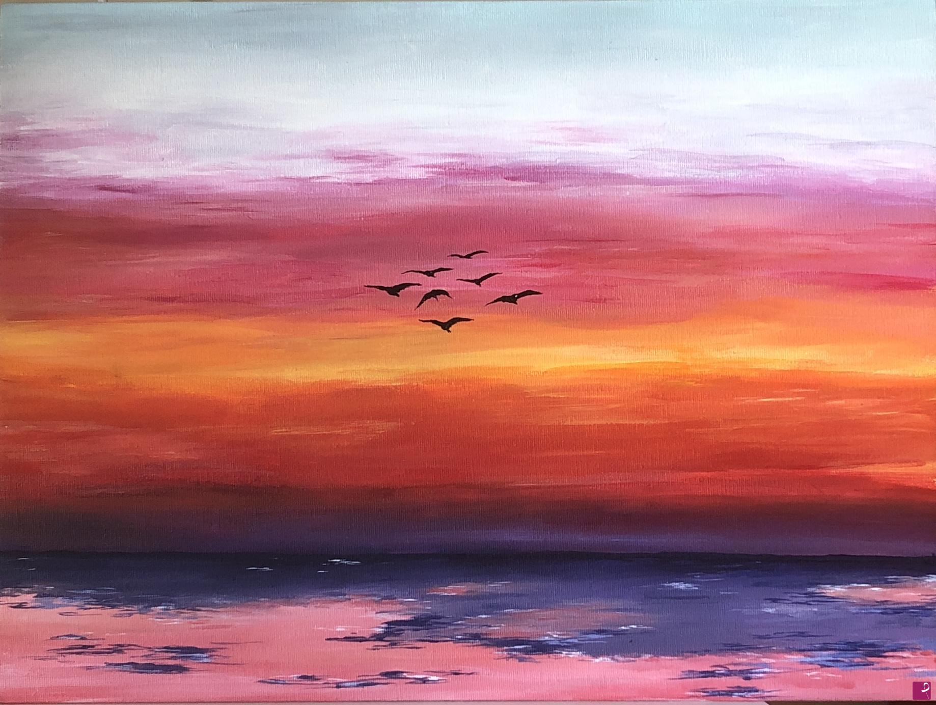 quadri in vendita online - I colori del tramonto 