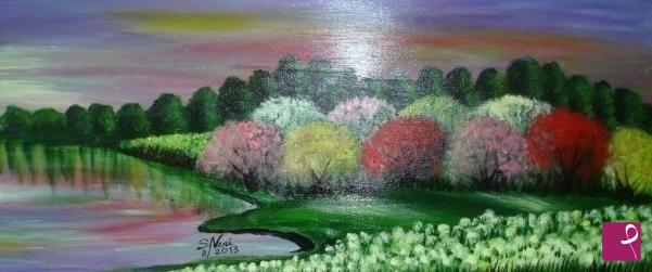 quadri in vendita online - I COLORI DEL TRAMONTO