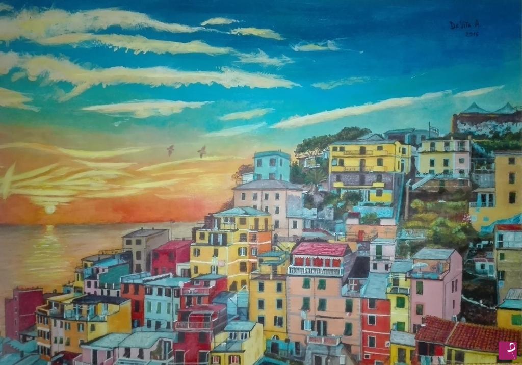 quadri in vendita online - I colori della Liguria