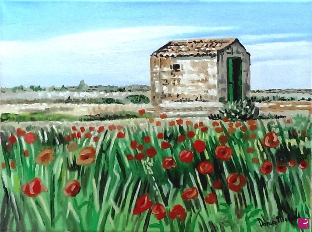 quadri in vendita online - "  I Colori della mia Terra" quadro dipinto moderno.