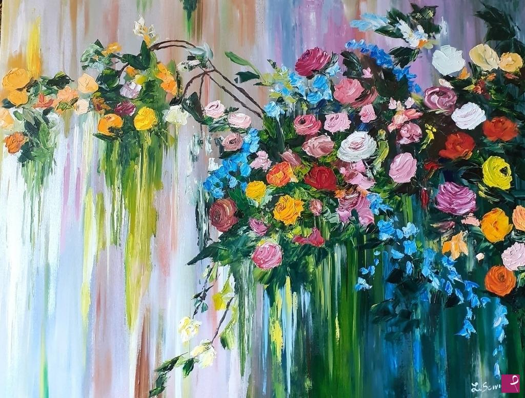 quadri in vendita online - I colori delle rose