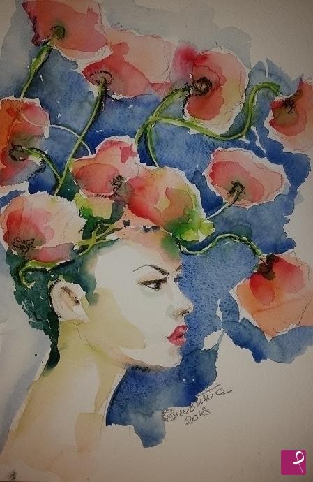 quadri in vendita online - I fiori nella testa 2
