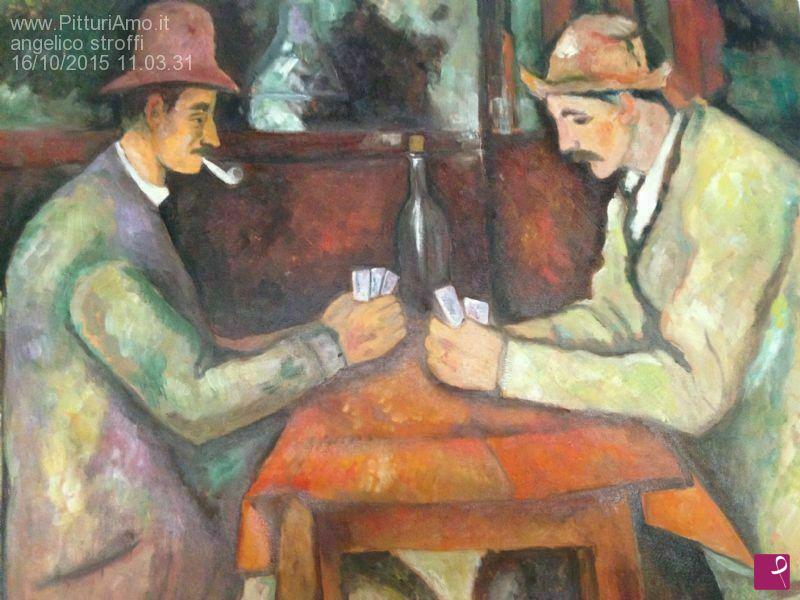 quadri in vendita online - i giocatori di carte- copia d'autore
