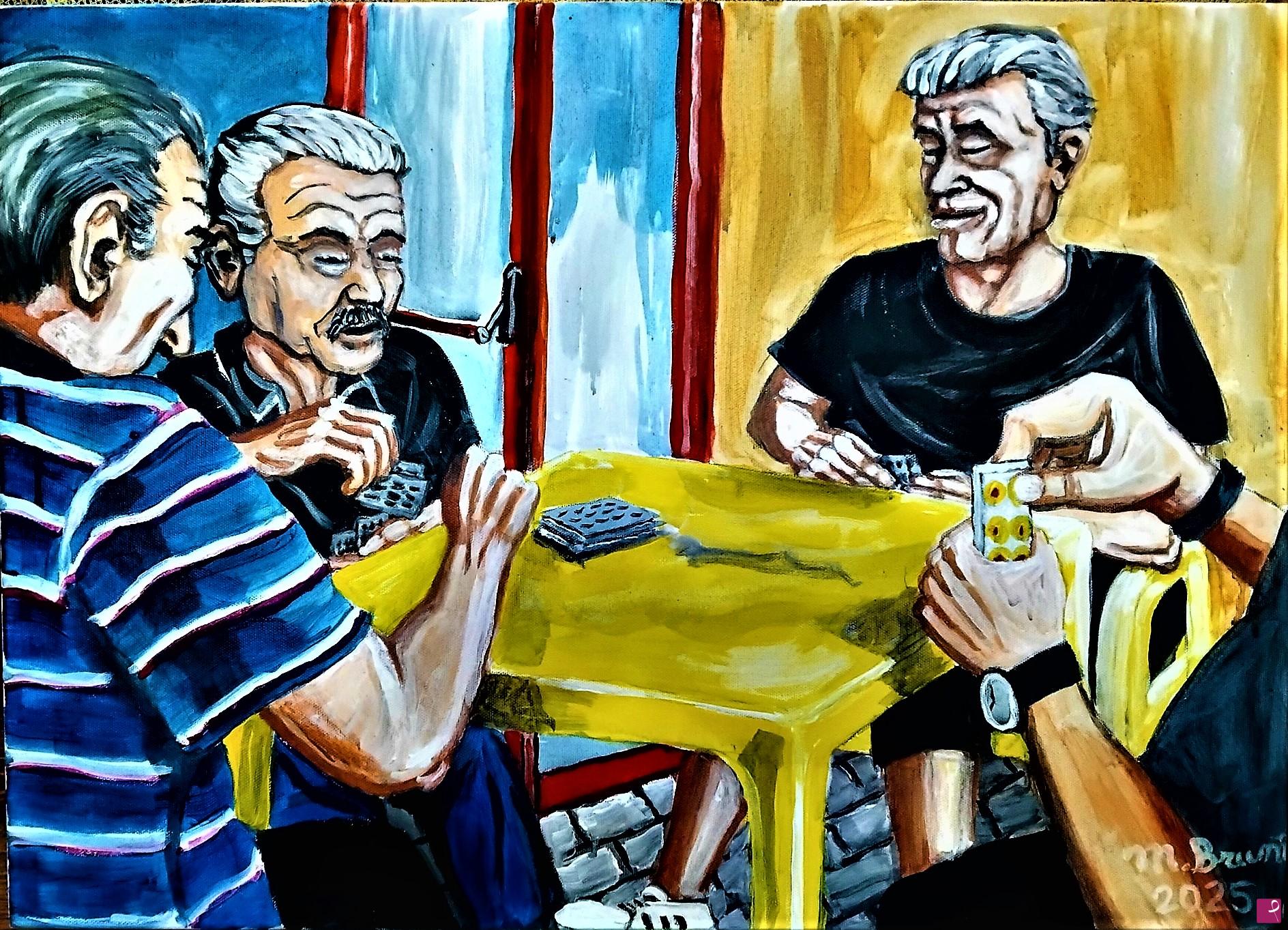 quadri in vendita online - I giocatori di carte di Splendor