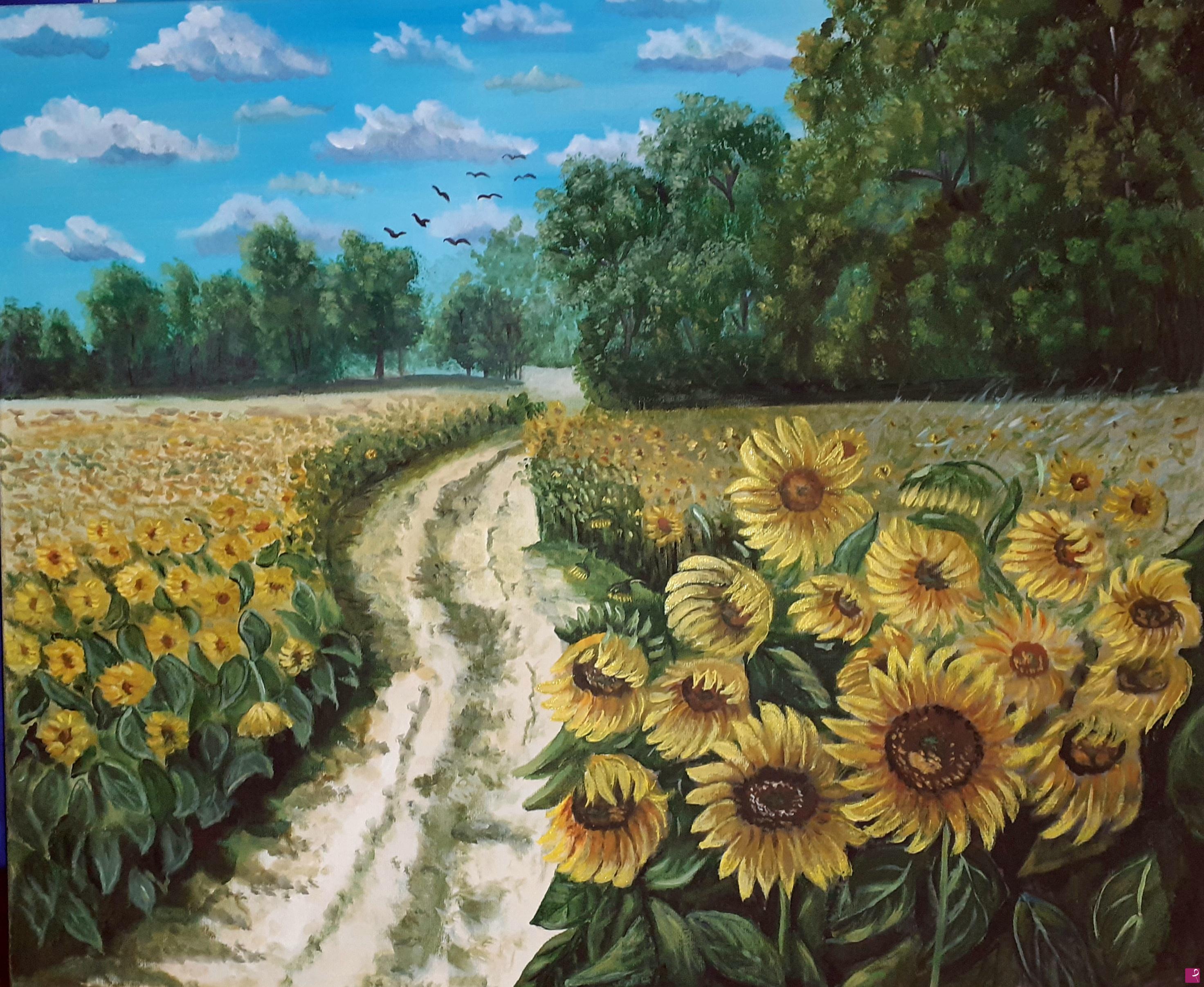 quadri in vendita online - I girasoli 