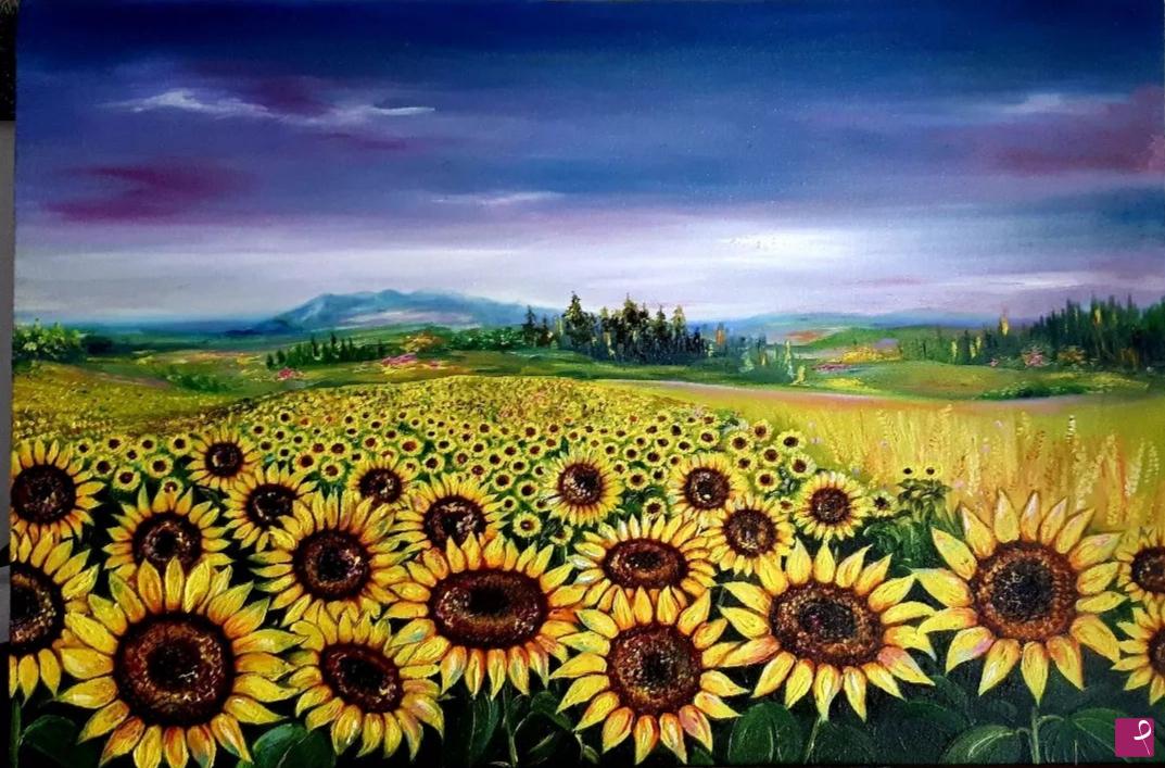 quadri in vendita online - I Girasoli ci guardano