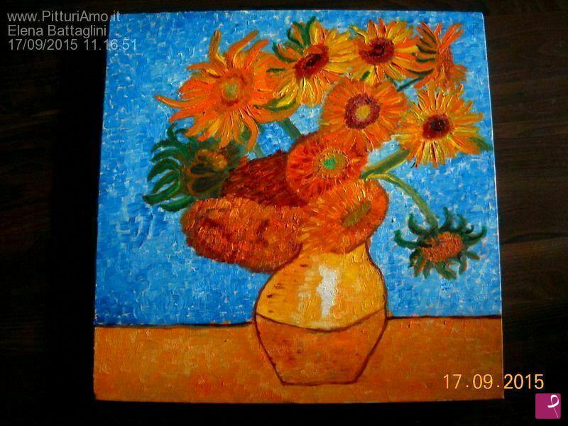 quadri in vendita online - I GIRASOLI DI  VAN GOGH