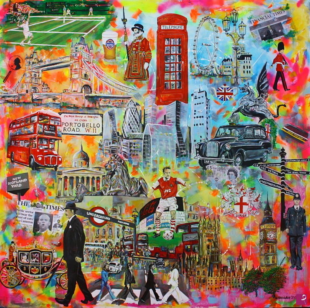 quadri in vendita online - I love London