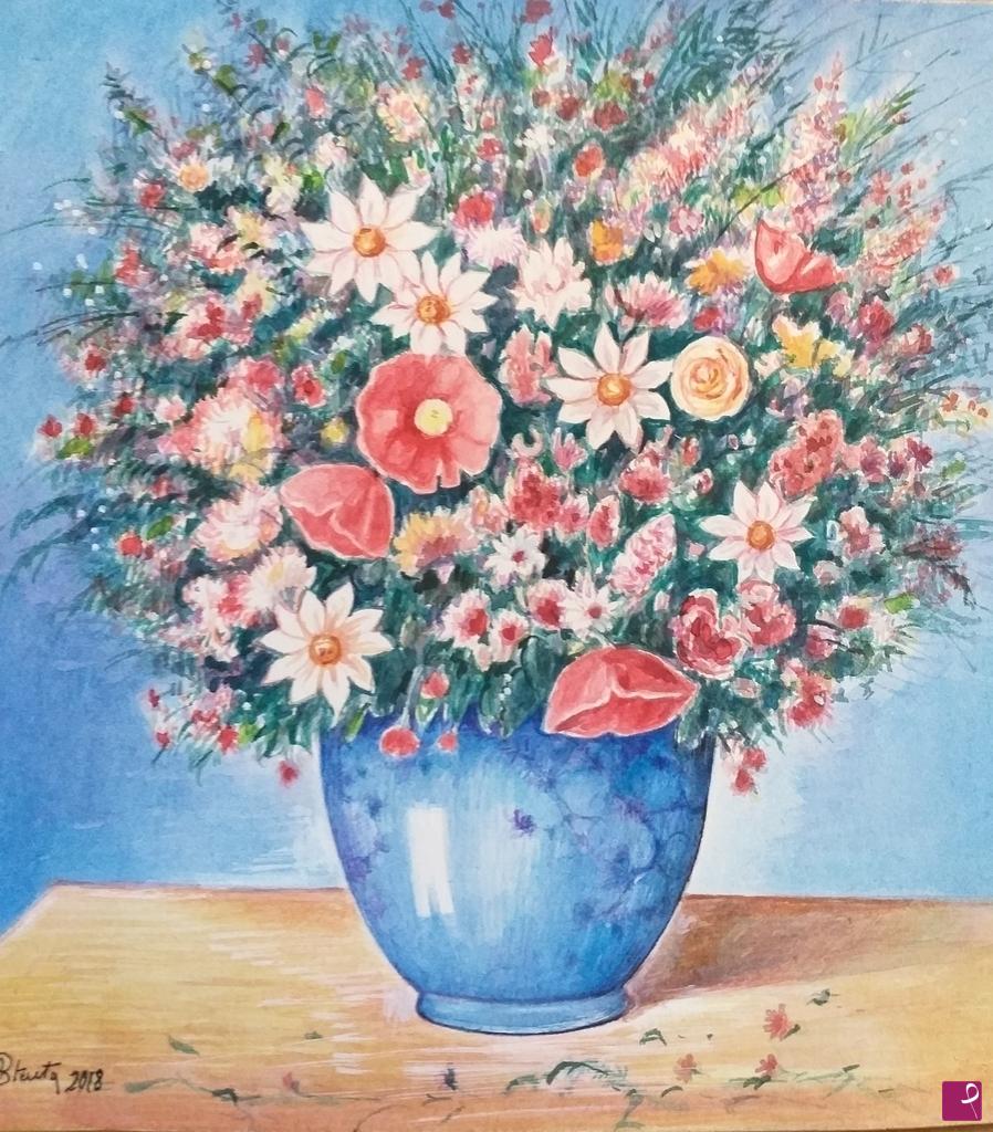 quadri in vendita online - "I miei fiori,meditazione sulla bellezza e la caducità "