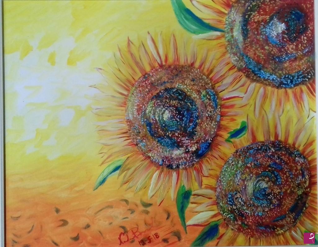 quadri in vendita online - I miei girasoli