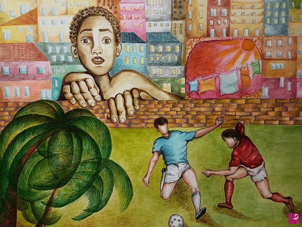 quadri in vendita online - I mondiali delle favelas