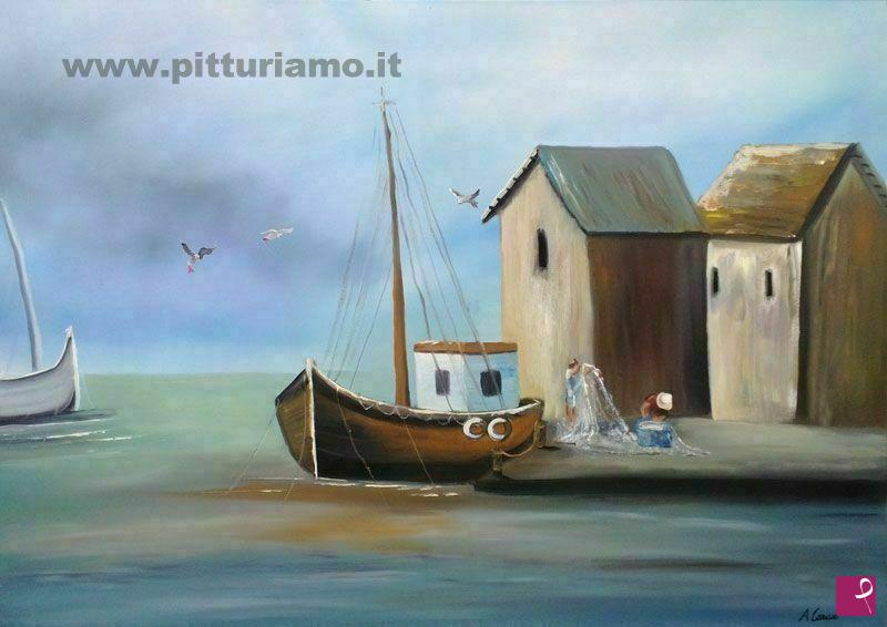 quadri in vendita online - I Pescatori