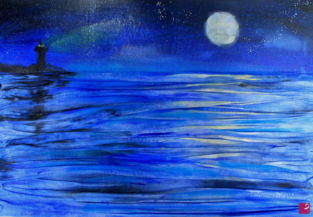 quadri in vendita online - I riflessi della romantica luna 