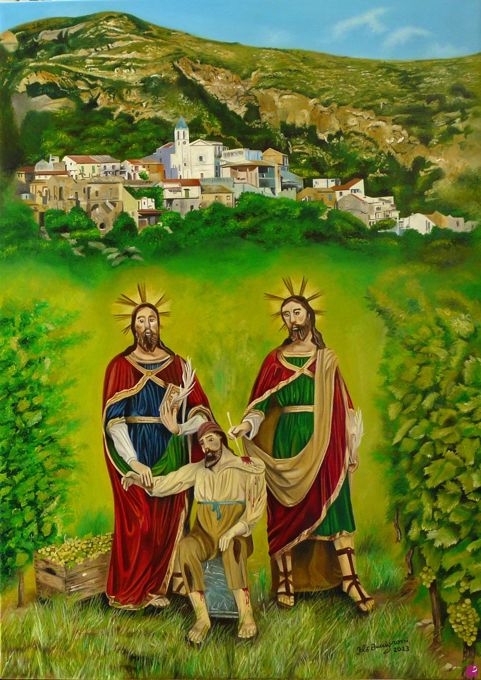 quadri in vendita online - i S. Medici di Sciglio di Roccalumera