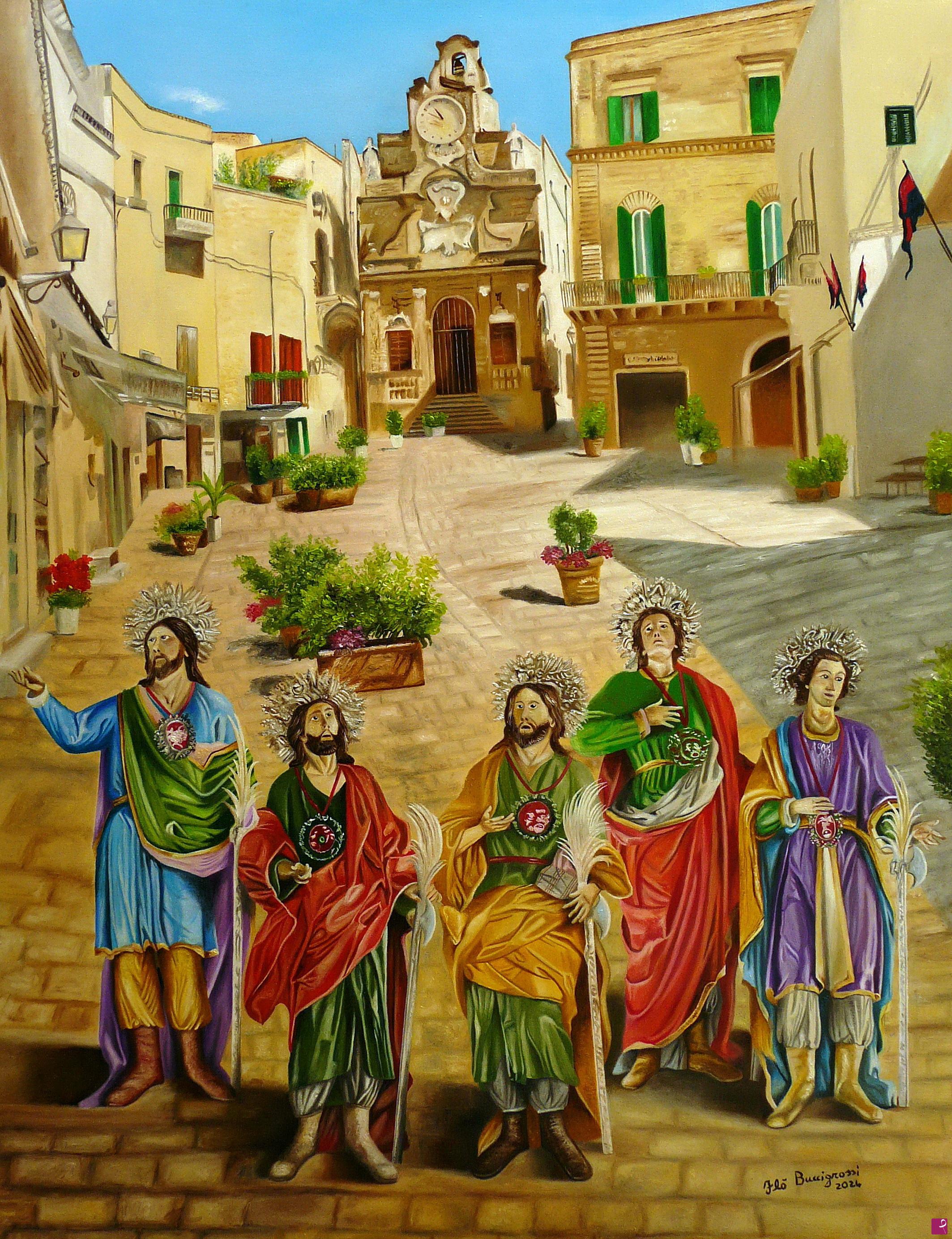 quadri in vendita online - i Santi Medici di Oria