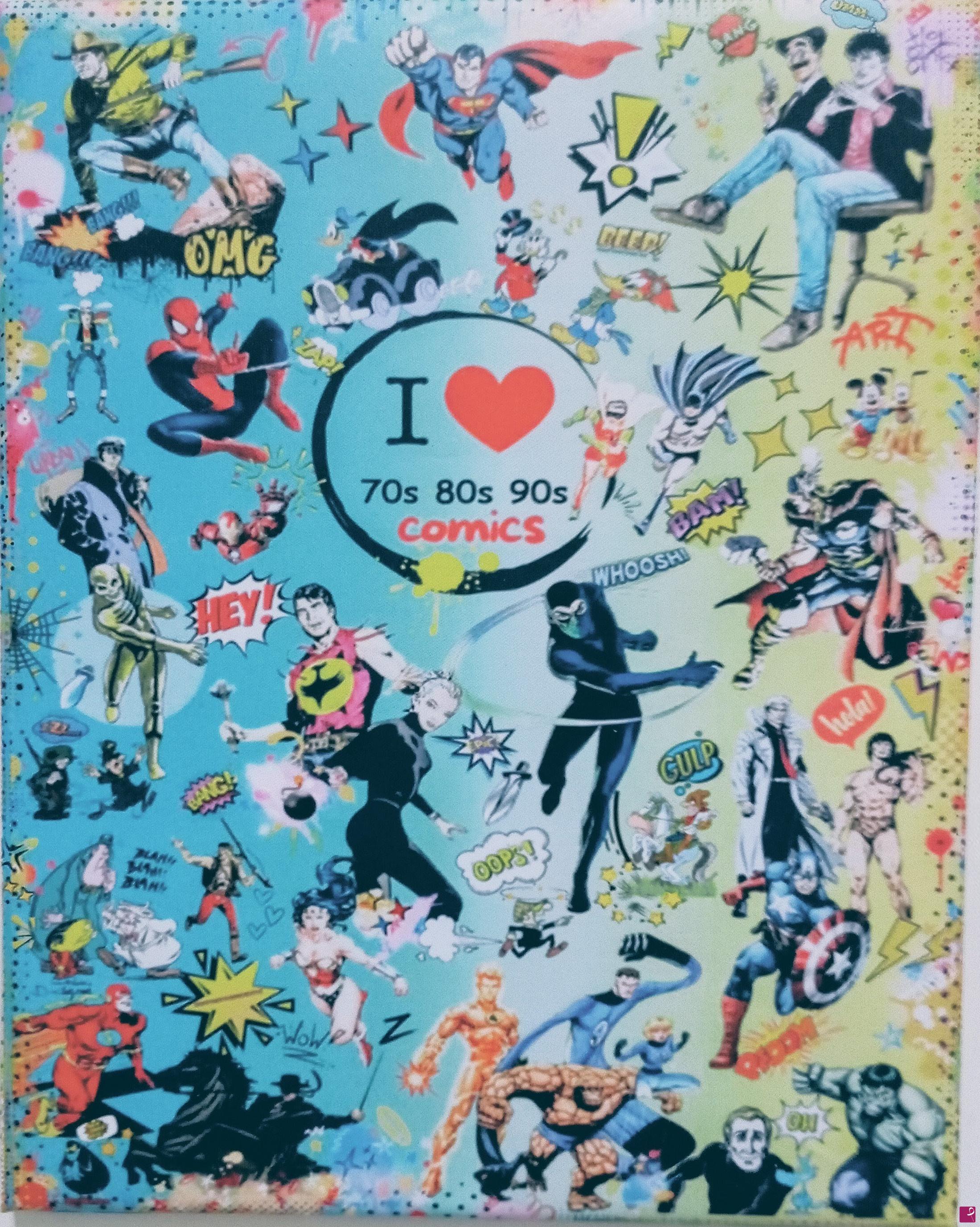 quadri in vendita online - "i❤️70-80-90"(COMICS)