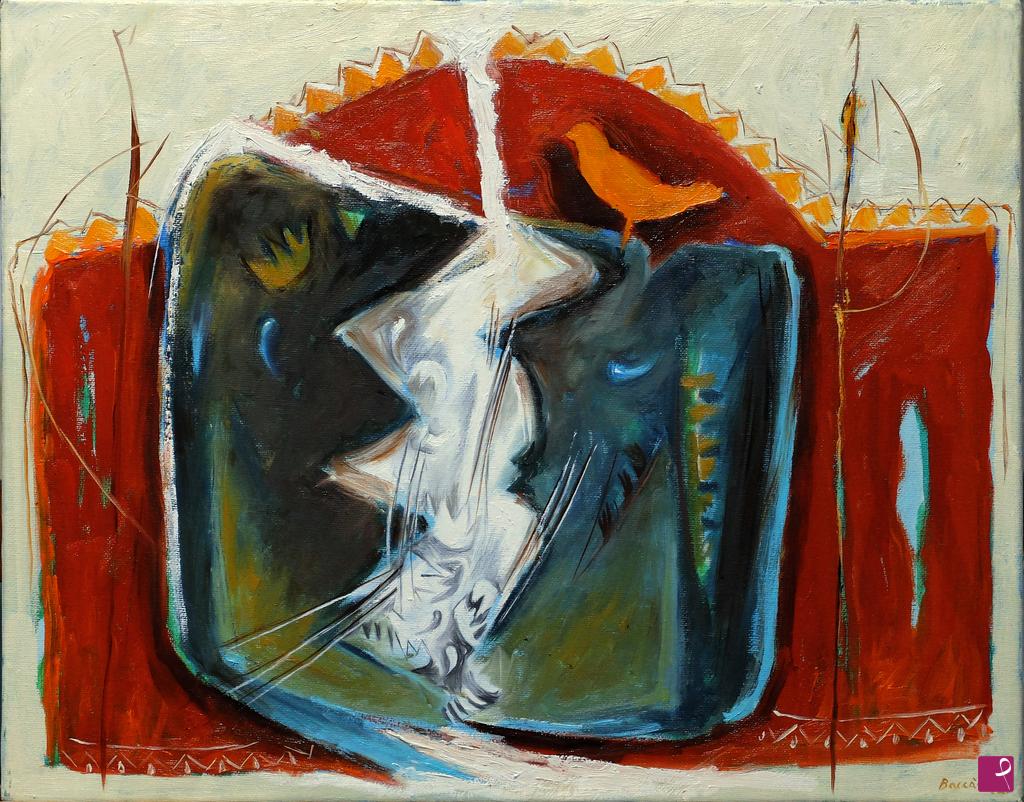 quadri in vendita online - "Icona" - 2020. Olio su tela, cm. 40x50.