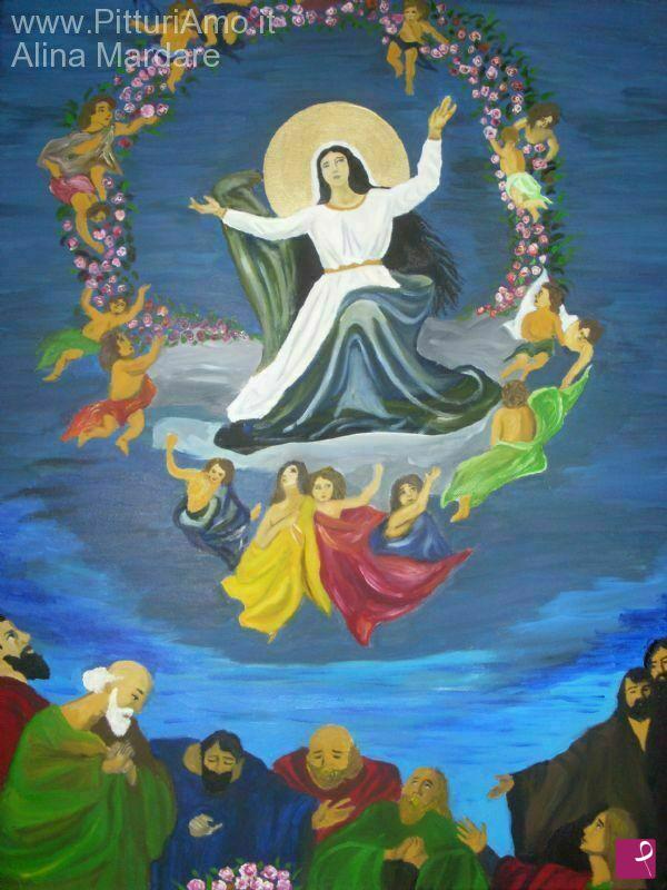 quadri in vendita online - Icona Ascensione Madonna
