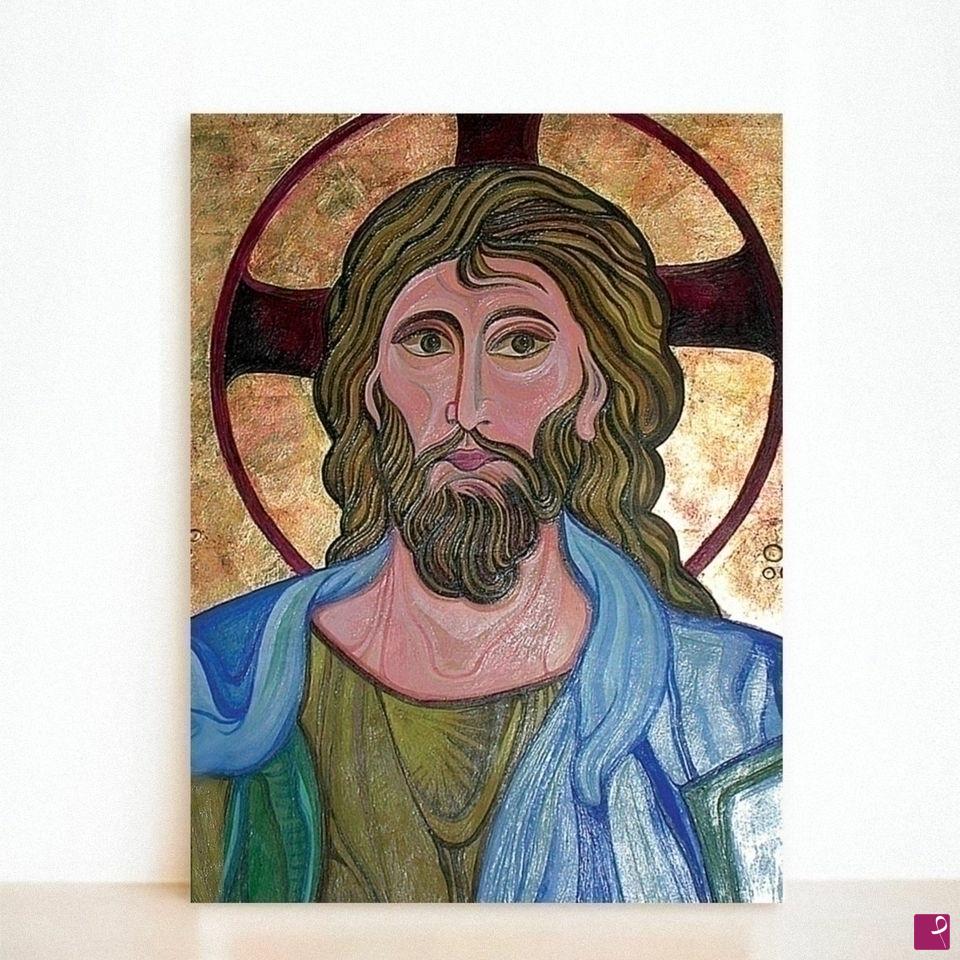 quadri in vendita online - Icona Cristo pantocratore