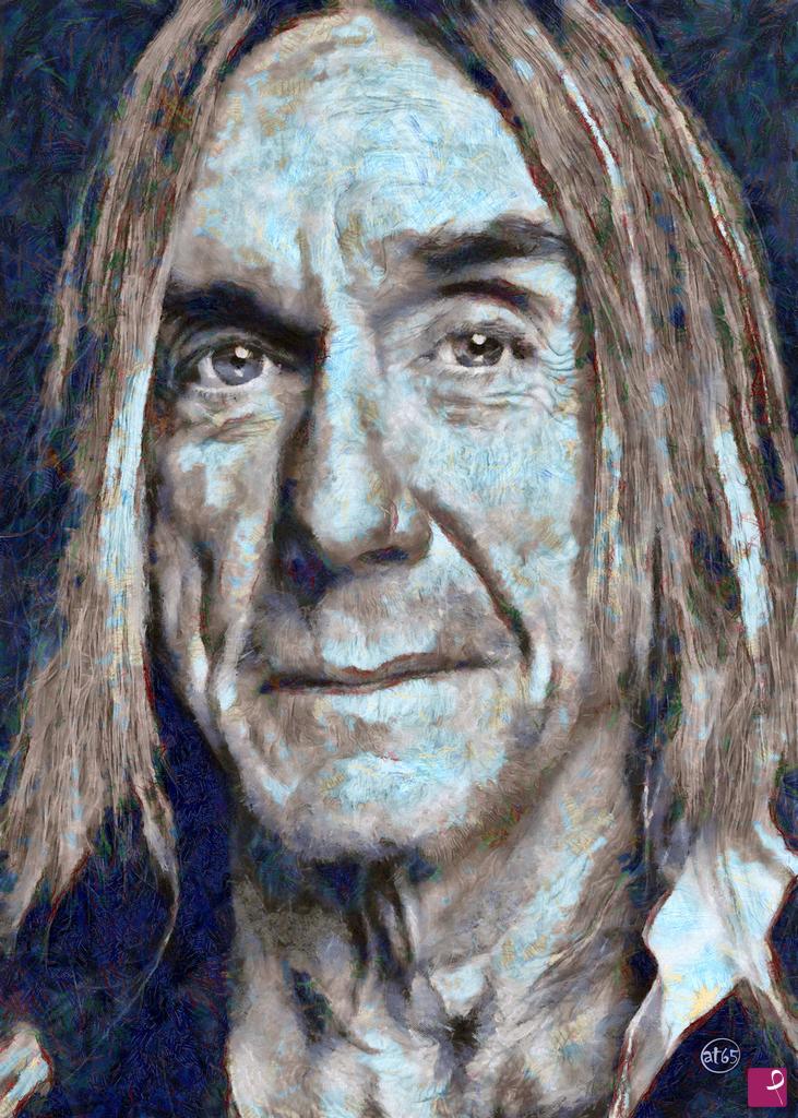 quadri in vendita online - Iggy Pop