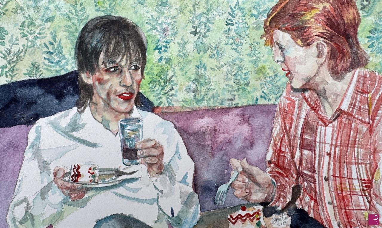 quadri in vendita online - IGGY POP e DAVID BOWIE