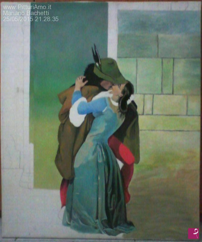 quadri in vendita online - Il Bacio - ( Fase Realizzazione 1 )