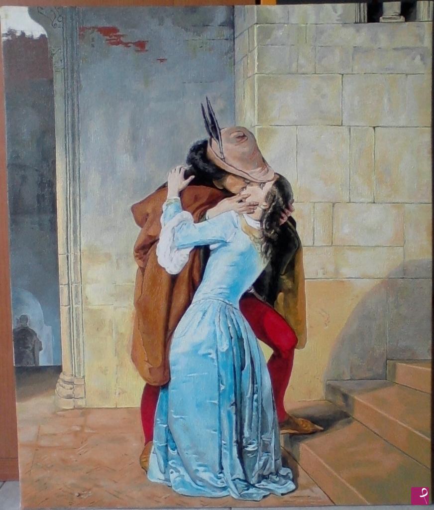 quadri in vendita online - Il Bacio - ( Fase Realizzazione 31 )