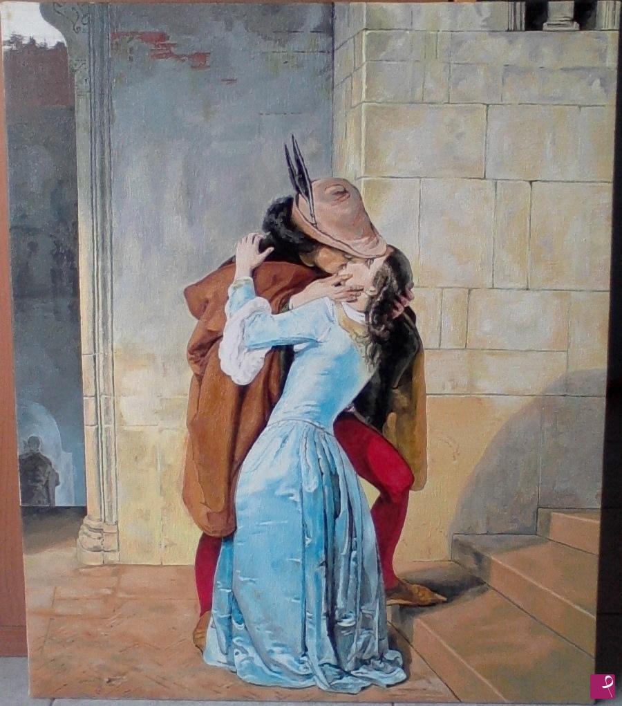 quadri in vendita online - Il Bacio - ( Fase Realizzazione 32 )
