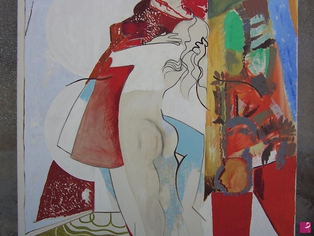 quadri in vendita online - Il bacio ( 150x 150)