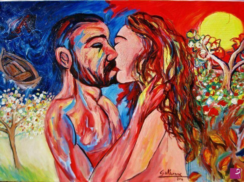 quadri in vendita online - Il bacio