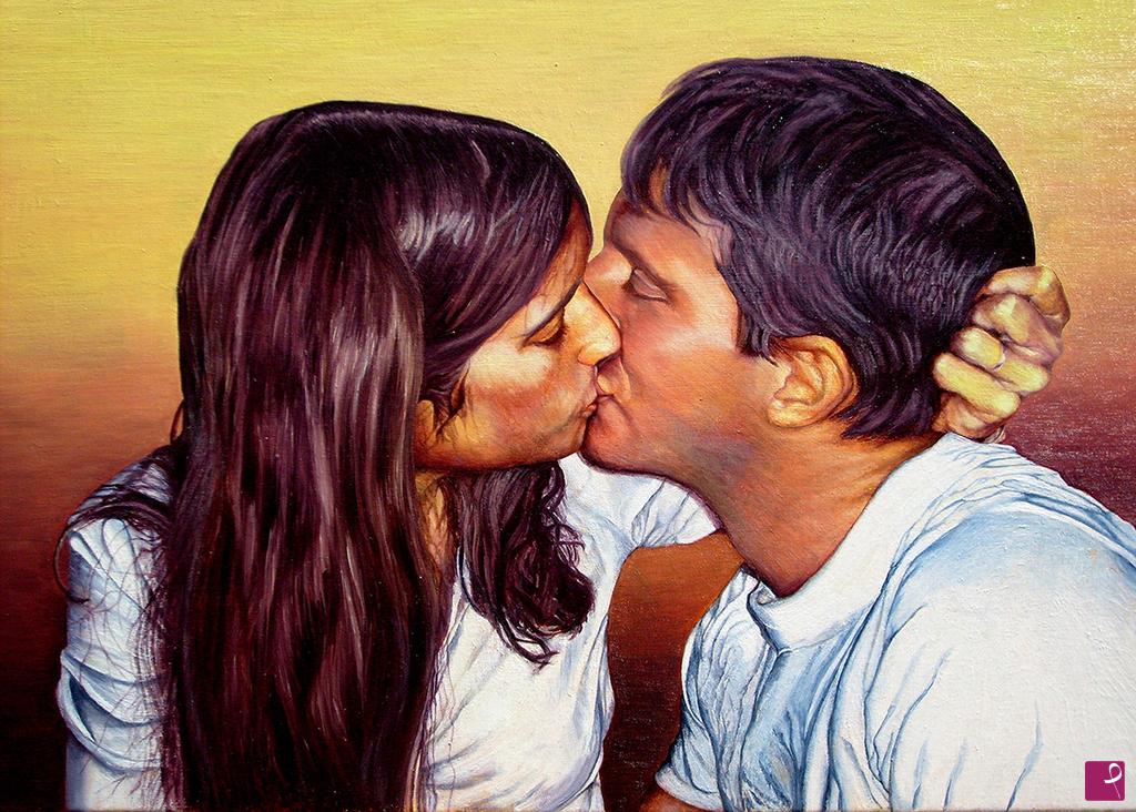 quadri in vendita online - Il bacio
