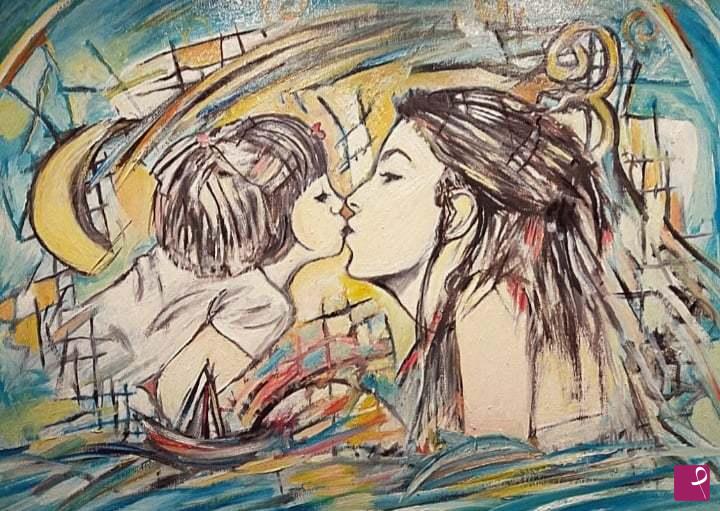quadri in vendita online - il bacio