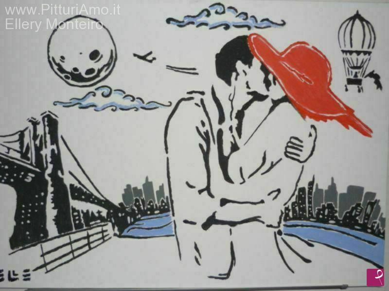quadri in vendita online - il bacio