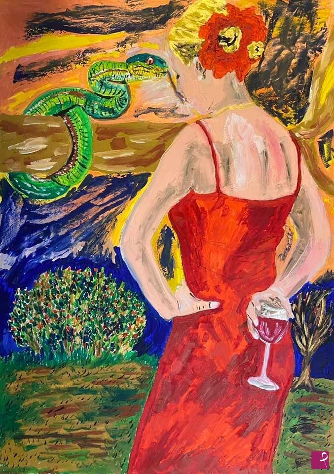 quadri in vendita online - Il bacio del serpente 